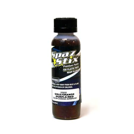 SPAZ STIX 2 oz Color Changing Paint - Gold, Orange, Purple, Red SZX05600